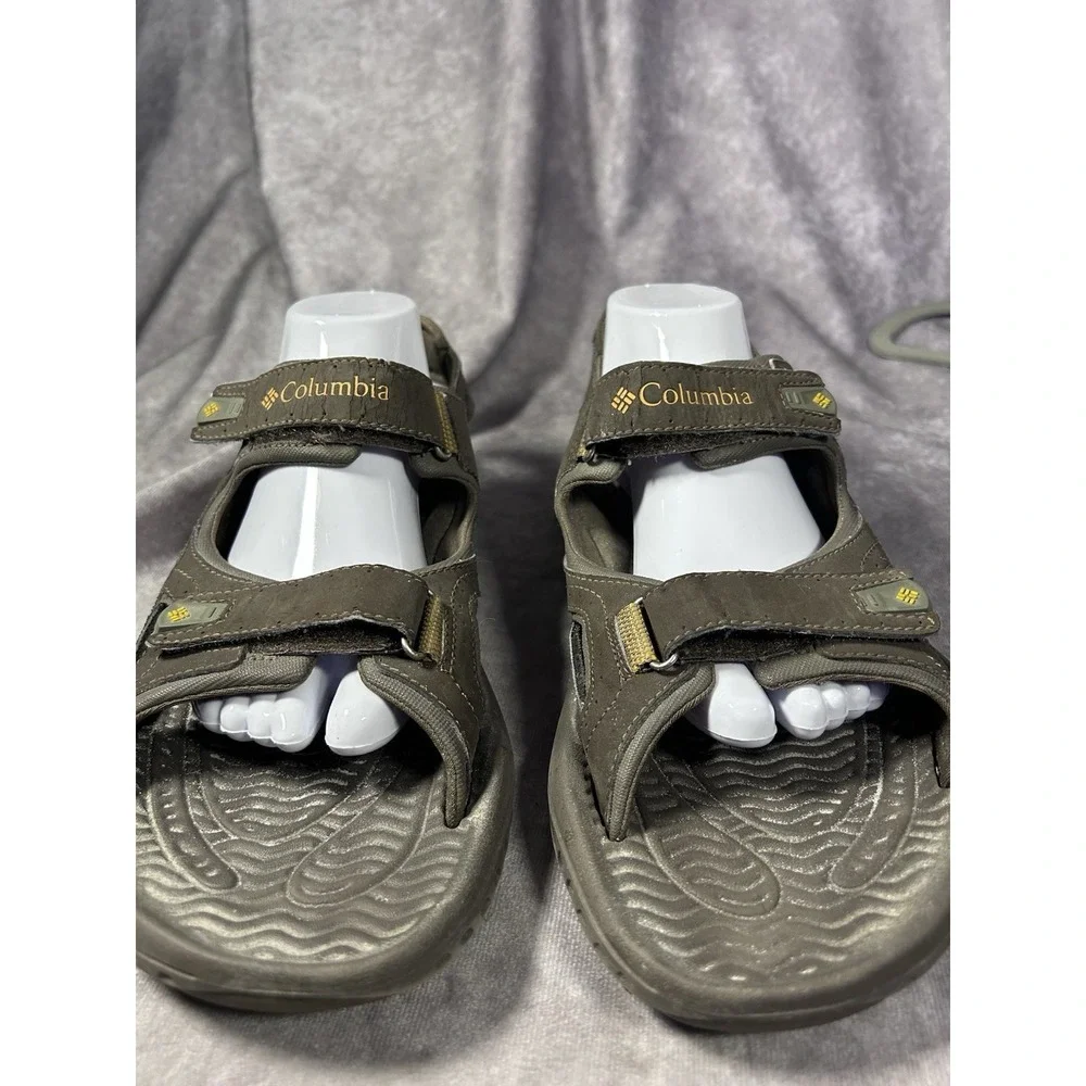 Columbia Sport Hiking Sandals Gray Adjustable Hook Loop Men's Size 12